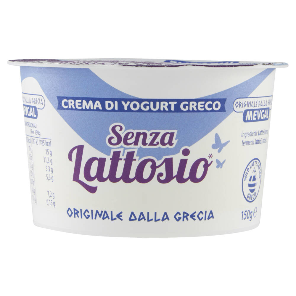 Mevgal Extra Crema Di Yogurt Greco Senza Lattosio 10 Grassi 150 G