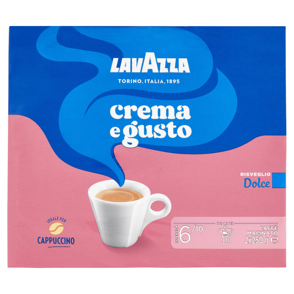 Lavazza crema e gusto Dolce Caffè Macinato 2 x 250 g NonPesa it