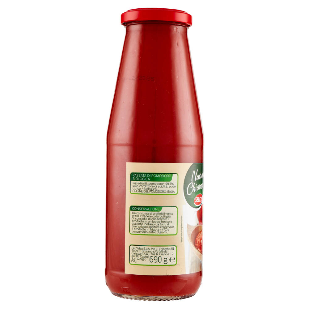 Selex Natura Chiama Passata Di Pomodoro Biologica 690 G NonPesa It