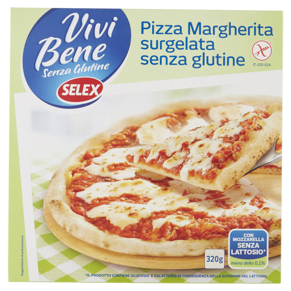 Selex Vivi Bene Senza Glutine Pizza Margherita Surgelata Senza Glutine