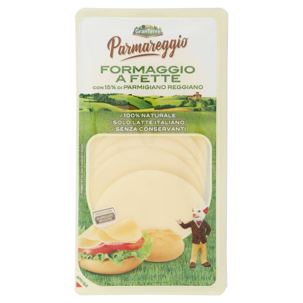 Parmareggio Formaggio A Fette Con 15 Di Parmigiano Reggiano 120 G