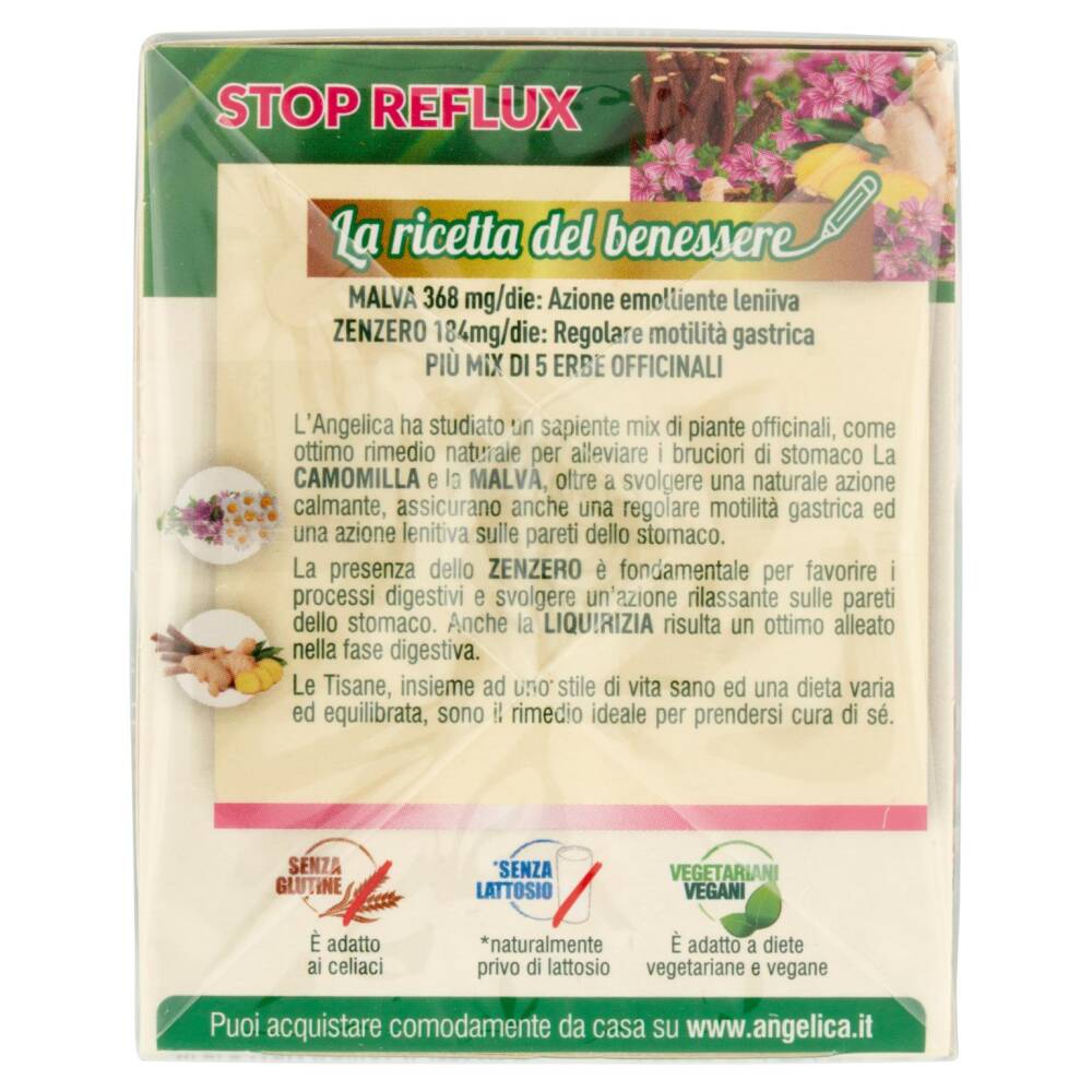 L Angelica Le Tisane Nutraceutica Stop Reflux Filtri G Nonpesa