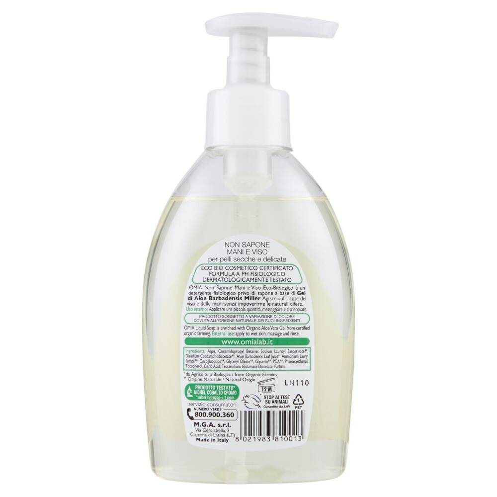 Omia Laboratoires Eco Biologico Non Sapone Aloe Vera Ml Nonpesa