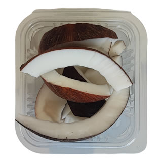 Cocco fresco a pezzi