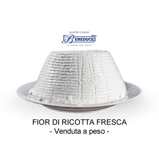 Beneduce Fior di ricotta fresca in cestino, venduta a peso