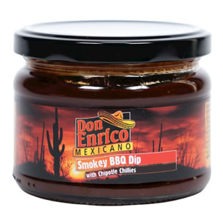 Don Enrico Mexico Smokey Barbecue BBQ, Salsa con chillies chipotle 250 g