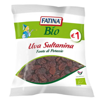 Fatina Uva Sultanina BIO fonte di Potassio 70 g