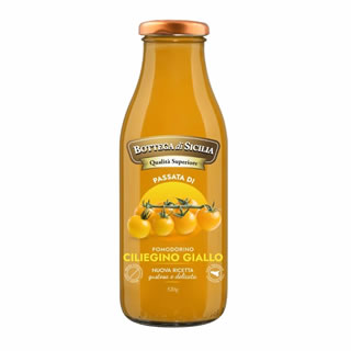 Bottega di Sicilia Passata con Pomodorino Ciliegino Giallo 520 g