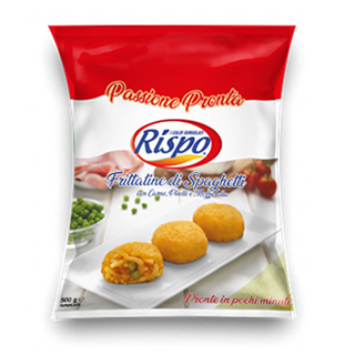 Rispo Frittatina di Spaghetti con carne, piselli e mozzarella 500 g