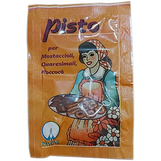 Setola Pisto per Roccocò, Mostaccioli e Quaresimali 3 x 10g