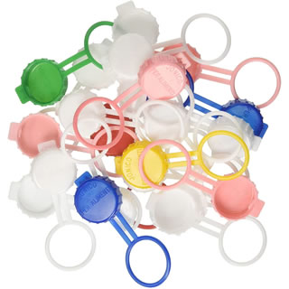 Tappi di plastica con anello 20pz