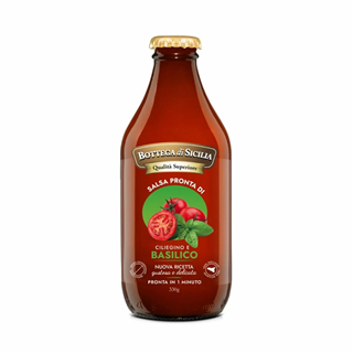 Bottega di Sicilia Salsa di Pomodoro Ciliegino e Basilico 330 g
