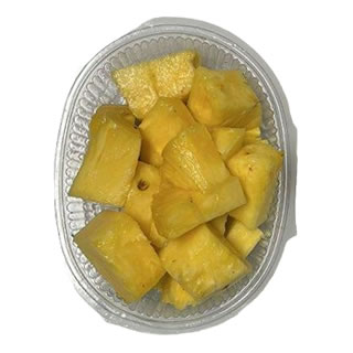 Ananas tagliata a cubetti