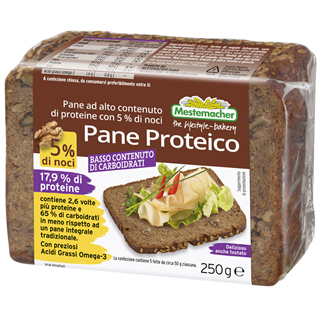 Pane ad alto contenuto di proteine Mestemacher con 5% di Noci 250 g
