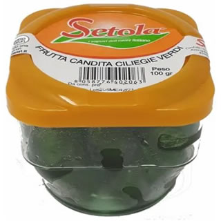 Frutta Candita Ciliegie Verdi Setola 100 g
