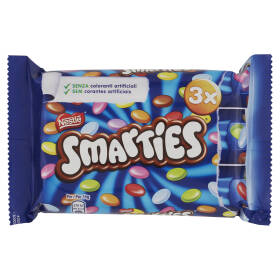 NESTLÉ SMARTIES Confetti ripieni di cioccolato al latte 3 tubi da 38g