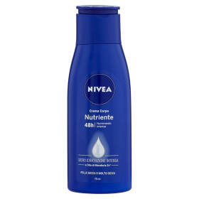 Nivea Crema Corpo Nutriente 48 h Siero Idratazione Intensa e Olio di Mandorla 75 ml