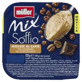müller Mix Soffio Mousse al Caffè Più Cookies al Cioccolato 120 g