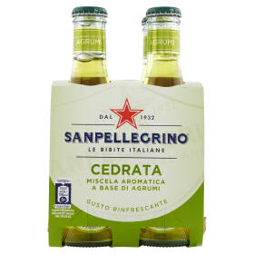 SANPELLEGRINO Bibite Gassate, CEDRATA 20 cl x 4 (Vetro)