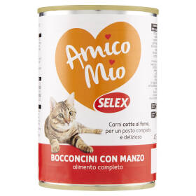 Selex Amico Mio Gatto Bocconcini con Manzo 400 g