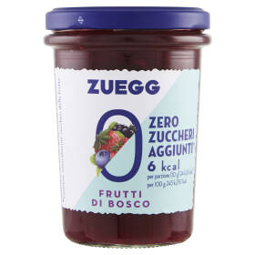 Zuegg Zero Zuccheri Aggiunti* Frutti di Bosco 220 g