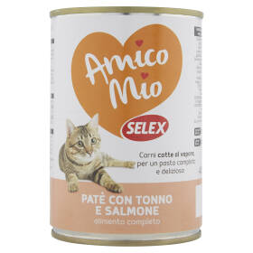 Selex Amico Mio Gatto Paté con Tonno e Salmone 400 g