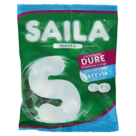 Saila alla Menta Piemontese Compresse Dure Senza Zucchero con estratto di Stevia 75 g