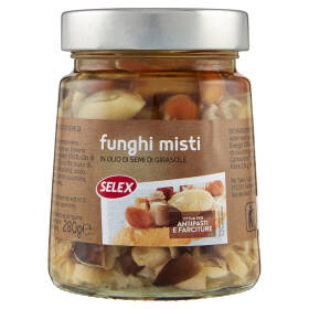 Selex Funghi Misti in Olio di Semi di Girasole 280 g