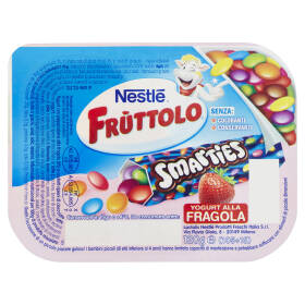 NESTLÉ FRUTTOLO Smarties Yogurt alla Fragola 120 g
