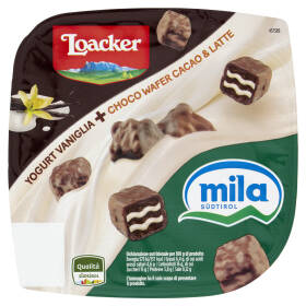mila Yogurt Vaniglia + Choco Wafer Cacao & Latte Loacker 150 g