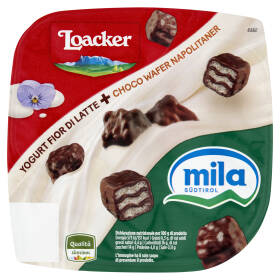mila Yogurt Fior di Latte + Choco Wafer Napolitaner Loacker 150 g