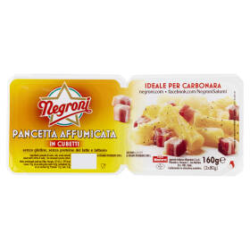 Negroni Pancetta Affumicata in Cubetti 2 x 80 g