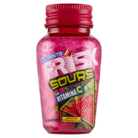 Frisk Sours con Vitamina C Aroma Fragola 70 Mints 49 g