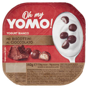 Oh my Yomo! Yogurt Bianco Più Biscottini al Cioccolato 140 g