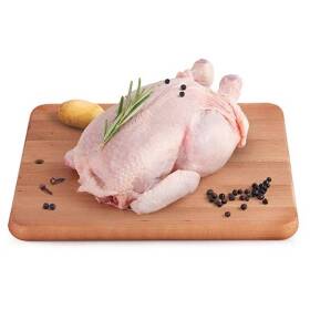 Pollo a busto intero