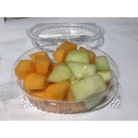 Melone cantalupo e giallo a cubetti