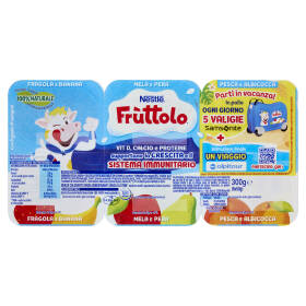 NESTLÉ FRUTTOLO Fragola e Banana - Mela e Pera - Pesca e Albicocca 6x50g