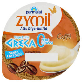 ZYMIL Alta Digeribilità Senza Lattosio Yogurt alla Greca Zero Grassi Caffè 150g