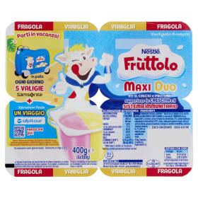 NESTLÉ FRUTTOLO Maxi Duo Fragola - Vaniglia 4x100g