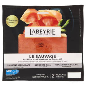 Labeyrie il Selvaggio Salmone Affumicato MSC, gusto Naturale 75 g