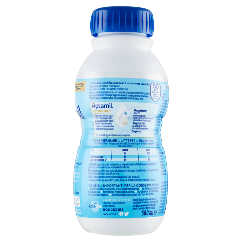 Aptamil Nutribiotik 2 Latte di Proseguimento 500 ml