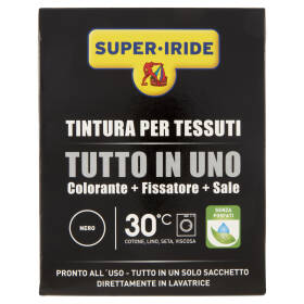 Super-Iride Tintura per Tessuti Tutto in Uno Nero 350 g