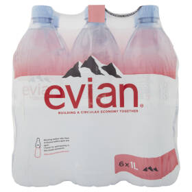 Evian Acqua Minerale Naturale 6 x 1 L
