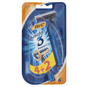 Bic Comfort 3 Pivot Rasoi 3 Lame Usa e Getta, 6 pezzi