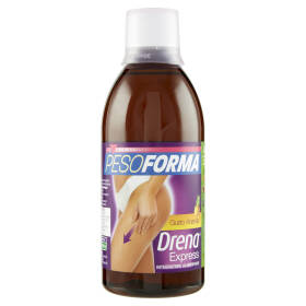 Pesoforma Drena Express, Drenante liquido Gusto Ananas, Flacone da 500ml