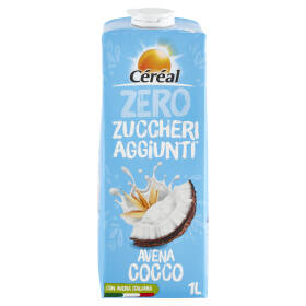 Céréal Zero Zuccheri Aggiunti Avena Cocco drink, bevanda vegetale con avena italiana - 1L