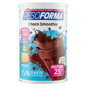 Pesoforma Choco Smoothie, Pasto sostitutivo gusto Cioccolato, Shake per il controllo del peso, 436g