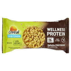Céréal Senza Glutine Wellness Protein Gallette Proteiche di Lenticchie, senza Glutine - 70g