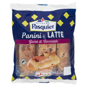 Brioche Pasquier Panino al Latte con Gocce di Cioccolato 6 x 35 g