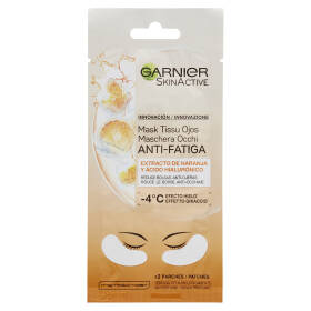 Garnier Skincare Maschera Occhi Anti Fatica con Acqua di Cocco e Acido Ialuronico, Arancione
